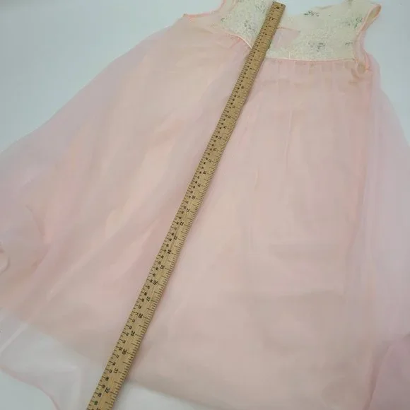 Vintage Linda Underlovelies Chiffon Babydoll Night Gown and Robe - Picture 10 of 14